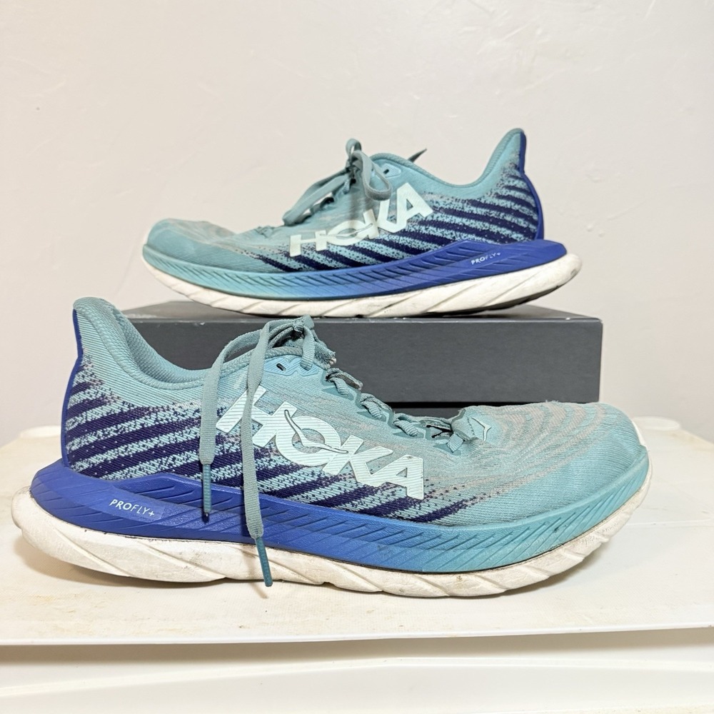 Hoka Mach 5 Women's Running Shoes Teal Blue Purple Size 9.5 US